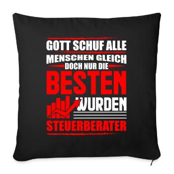 Steuerberater - Sofakissenbezug 45 x 45 cm - Schwarz - Vorne