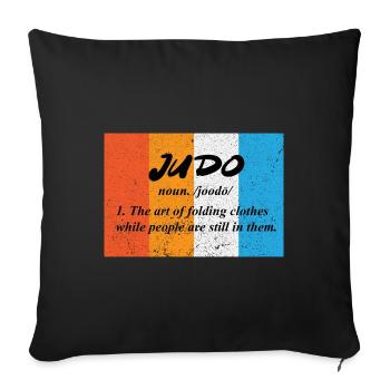 Judo Martial Arts Respect Self-Defense - Sofa pillowcase 17,3'' x 17,3'' (45 x 45 cm) - black - Front