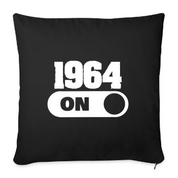 Witzig 1964 - Sofa pillowcase 17,3'' x 17,3'' (45 x 45 cm) - black - Front