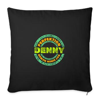 Perfektion Perfekt Denny - Sofakissenbezug 45 x 45 cm - Schwarz - Vorne