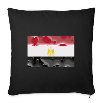Egypt - Sofa pillowcase 17,3'' x 17,3'' (45 x 45 cm) - black - Front