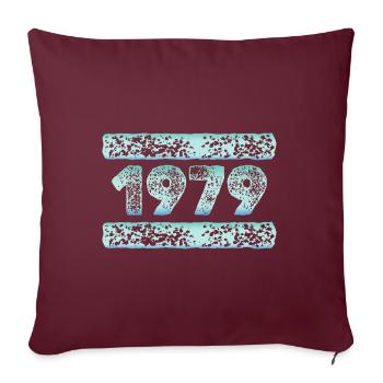 Year 1979 - Sofa pillowcase 17,3'' x 17,3'' (45 x 45 cm) - burgundy - Front