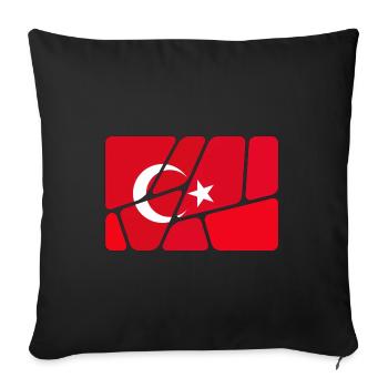 Turquie - Housse de coussin décorative 45 x 45 cm - noir - Devant