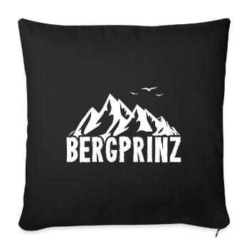 Bergprinz - (b) (2) - Sofakissenbezug 45 x 45 cm - Schwarz - Vorne