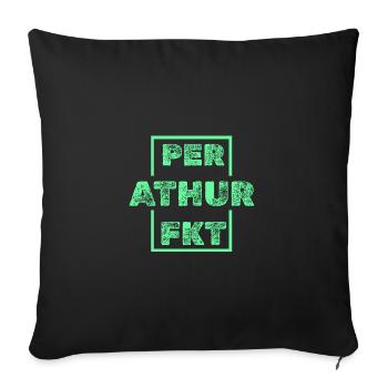 Unique Athur - Sofa pillowcase 17,3'' x 17,3'' (45 x 45 cm) - black - Front