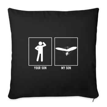 Votre Fils - Mon Fils - Sky Gliding Action Ve - Housse de coussin décorative 45 x 45 cm - noir - Devant