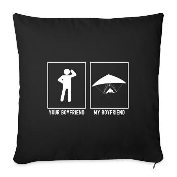 Your Friend - My Friend - Gliding Professional - Sofa pillowcase 17,3'' x 17,3'' (45 x 45 cm) - black - Front