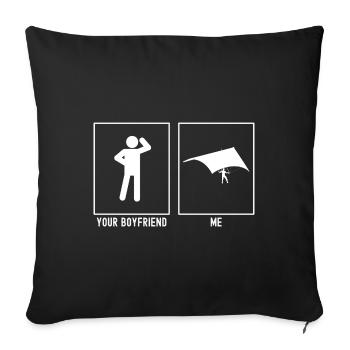Ton ami - Moi - Sky Gliding Hanging - Housse de coussin décorative 45 x 45 cm - noir - Devant