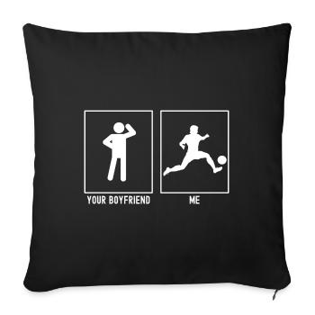 Your Friend - Me - Professional Soccer Kick - Sofa pillowcase 17,3'' x 17,3'' (45 x 45 cm) - black - Front