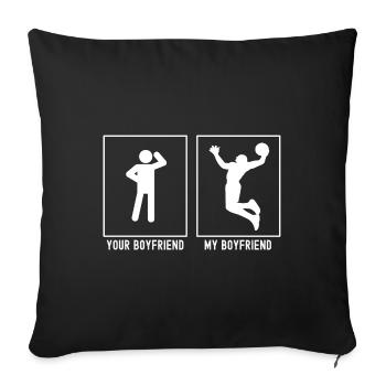 Votre ami - Mon ami - Basketball Slam Dunk - Housse de coussin décorative 45 x 45 cm - noir - Devant