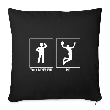 Your Friend - Me - Basketball Slam Dunk - Housse de coussin décorative 45 x 45 cm - noir - Devant