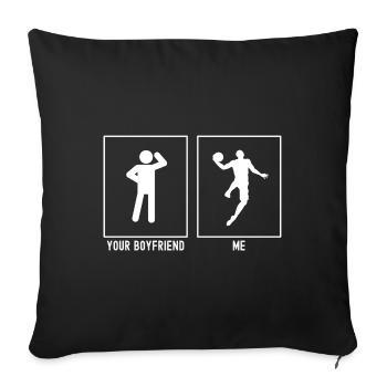 Your Friend - Me - Basketball Awesome Slam Dunk - Sofa pillowcase 17,3'' x 17,3'' (45 x 45 cm) - black - Front