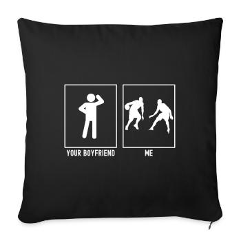 Your Friend - Me - Basketball - Sofa pillowcase 17,3'' x 17,3'' (45 x 45 cm) - black - Front