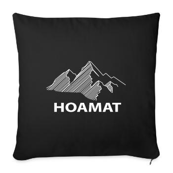 Sheep's Head - (4) - Sofa pillowcase 17,3'' x 17,3'' (45 x 45 cm) - black - Front