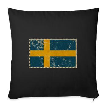 Sweden - Sofa pillowcase 17,3'' x 17,3'' (45 x 45 cm) - black - Front