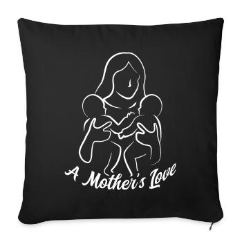 Fête des mères avec Kids Design - Housse de coussin décorative 45 x 45 cm - noir - Devant