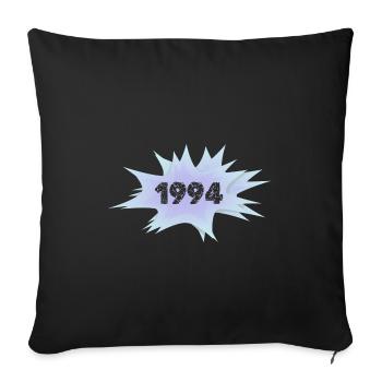 Witzig 1994 - Housse de coussin décorative 45 x 45 cm - noir - Devant