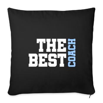 The best Coach - Der beste Trainer - Sofa pillowcase 17,3'' x 17,3'' (45 x 45 cm) - black - Front
