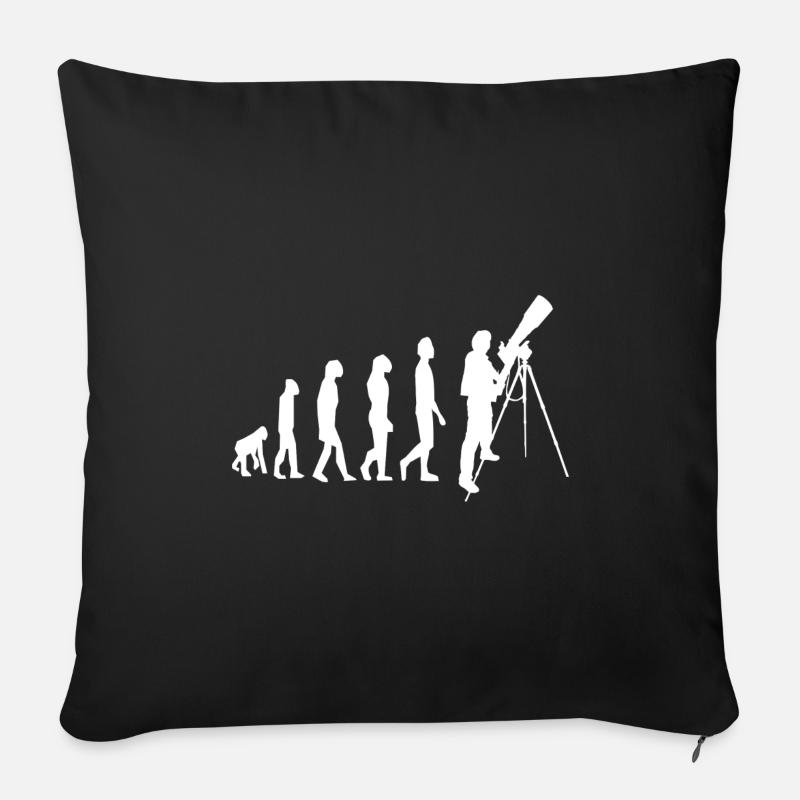 Teleskop Astronom Astrophysiker Astronomie - Sofakissenbezug 45 x 45 cm - Schwarz