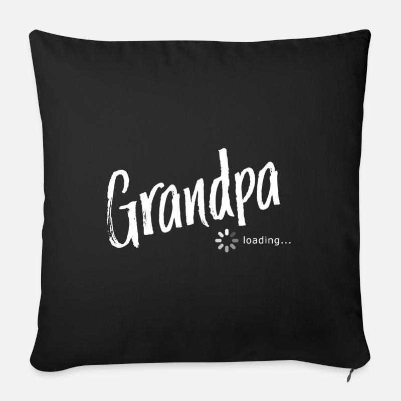 Grandpa loading - Sofakissenbezug 45 x 45 cm - Schwarz