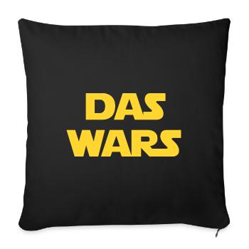 Das wars - Sofakissenbezug 45 x 45 cm - Schwarz - Vorne
