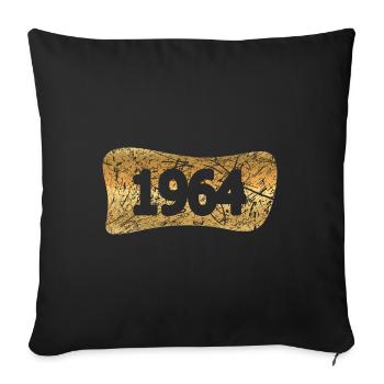 Witzig 1964 - Sofa pillowcase 17,3'' x 17,3'' (45 x 45 cm) - black - Front