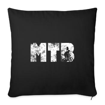 VTT VTT - Housse de coussin décorative 45 x 45 cm - noir - Devant