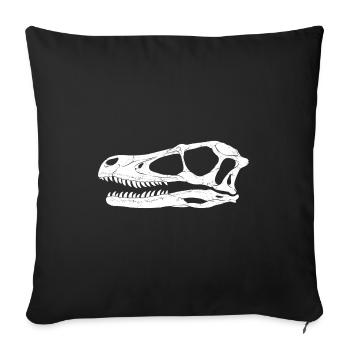 Velociraptor Fossil - Sofa pillowcase 17,3'' x 17,3'' (45 x 45 cm) - black - Front