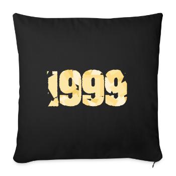 1999 - Housse de coussin décorative 45 x 45 cm - noir - Devant