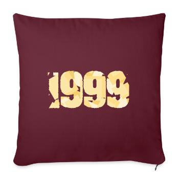 1999 - Sofa pillowcase 17,3'' x 17,3'' (45 x 45 cm) - burgundy - Front