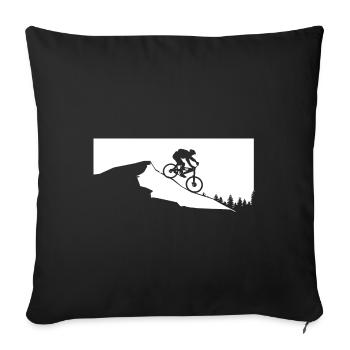 Mountain - Mountain Bike - (22) - Sofa pillowcase 17,3'' x 17,3'' (45 x 45 cm) - black - Front