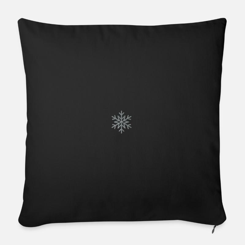 Snowflake - Sofakissenbezug 45 x 45 cm - Schwarz