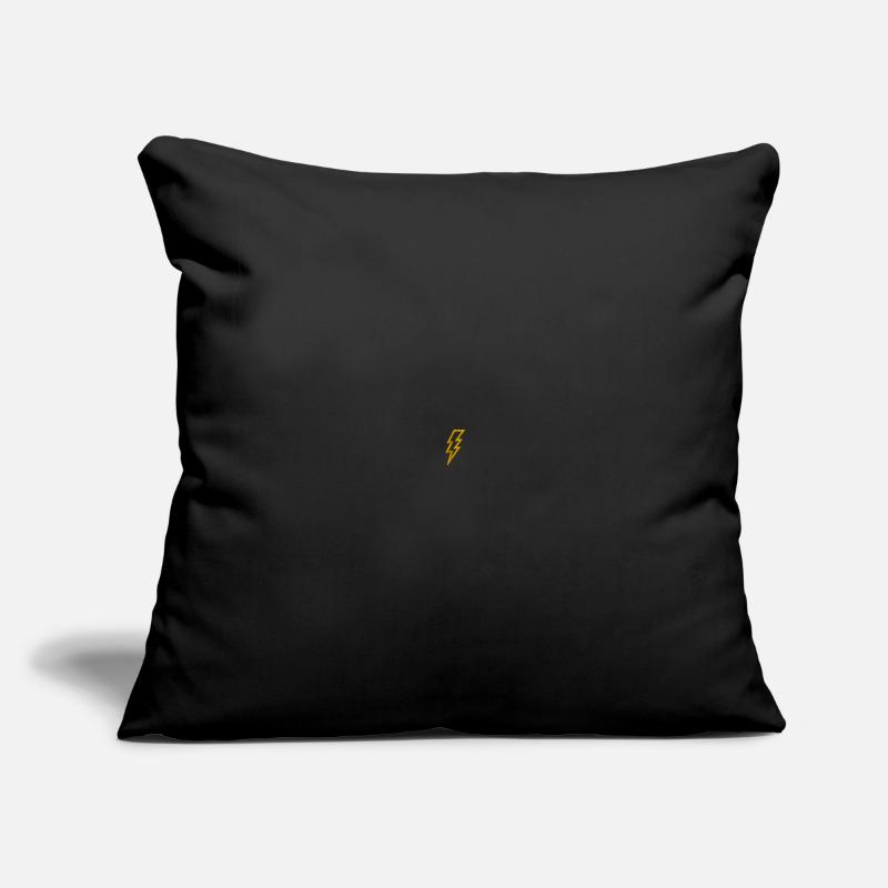 Éclair brodé Housse de coussin décorative 45 x 45 cm