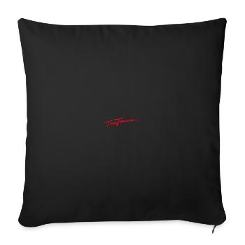 Tina Turner Signatur Gestickt - Sofakissenbezug 45 x 45 cm - Schwarz - Vorne