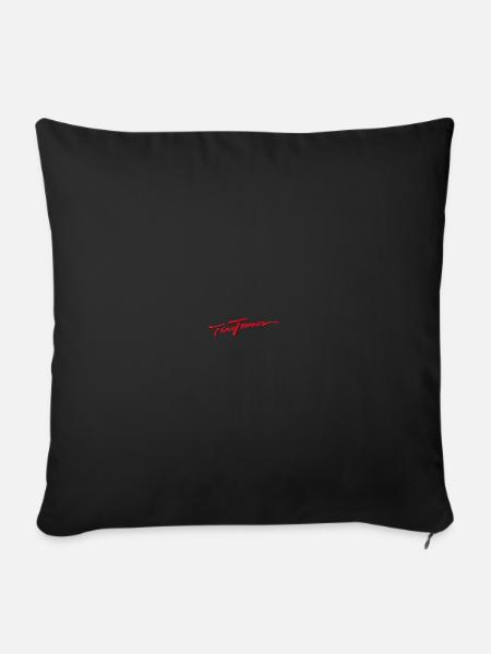 Tina Turner Signature Brodée - Housse de coussin décorative 45 x 45 cm - noir
