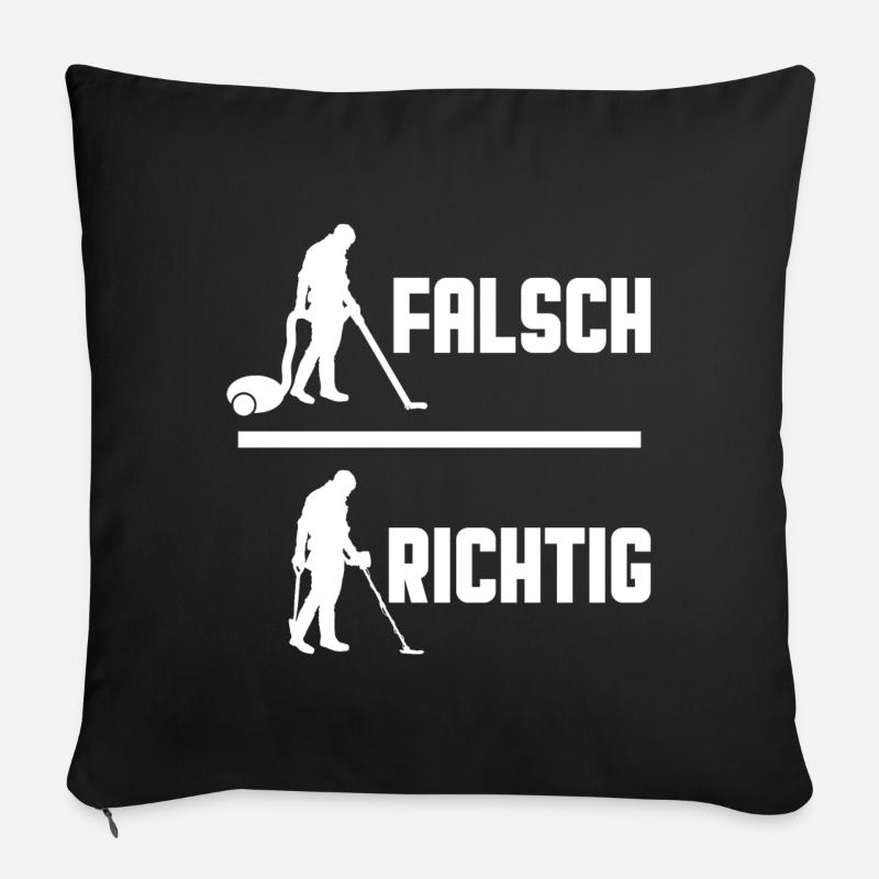 Vacuuming is wrong. Sonding is correct Sofa pillowcase 17,3'' x 17,3'' (45 x 45 cm)