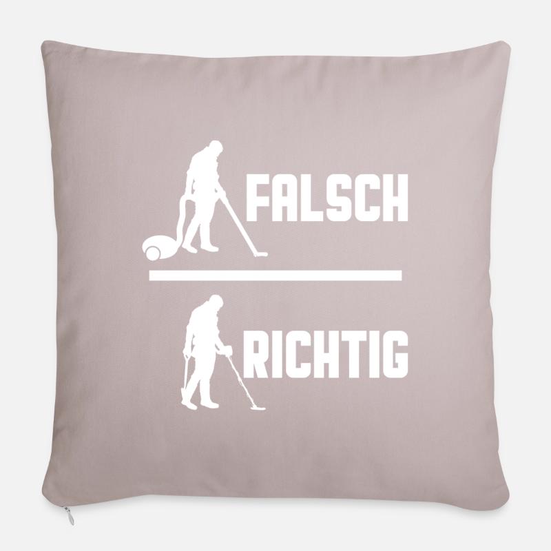 Passer l'aspirateur, c'est mal, Sonding, c'est bien Housse de coussin décorative 45 x 45 cm