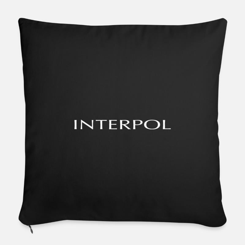 INTERPOL Housse de coussin décorative 45 x 45 cm
