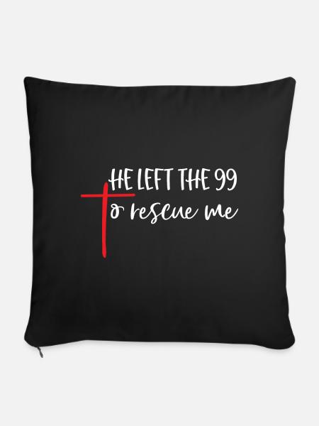 Il a quitté le 99 pour me sauver - Housse de coussin décorative 45 x 45 cm - noir - Dos
