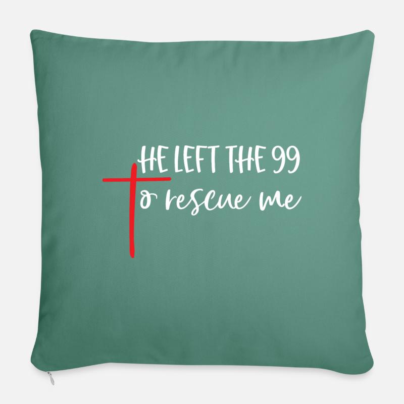 Il a quitté le 99 pour me sauver Housse de coussin décorative 45 x 45 cm