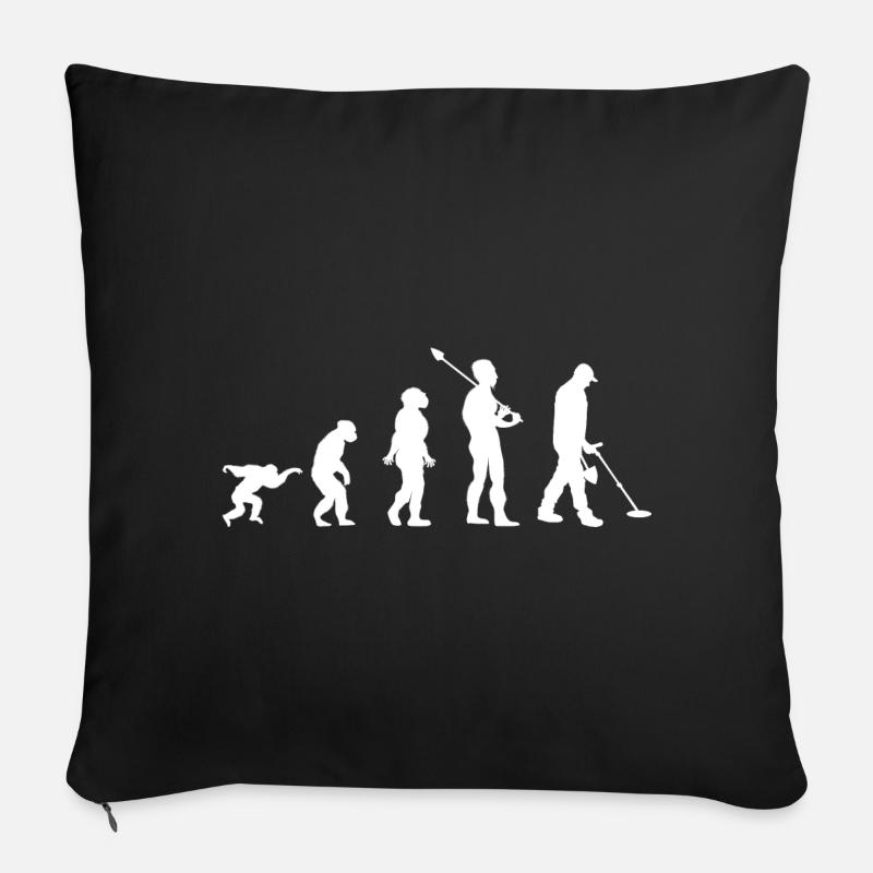 Sondeln evolution l'histoire de l'humanité Housse de coussin décorative 45 x 45 cm