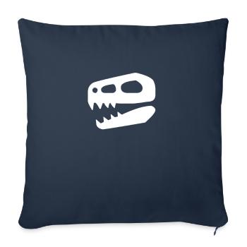 Dino - Housse de coussin décorative 45 x 45 cm - bleu marine - Devant