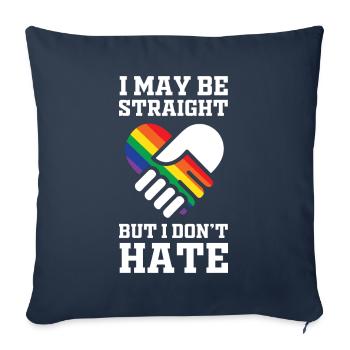 LGBT gay - Housse de coussin décorative 45 x 45 cm - bleu marine - Devant