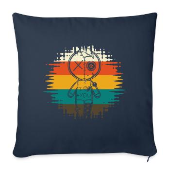 Voodoo Puppe Ich liebe dich - Sofakissenbezug 45 x 45 cm - Navy - Vorne