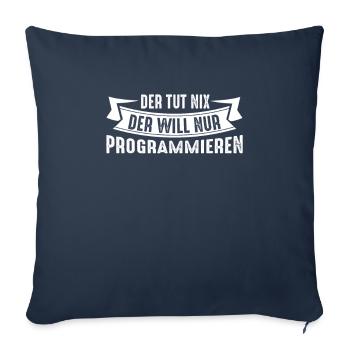 Programmierer Programmieren - Sofakissenbezug 45 x 45 cm - Navy - Vorne