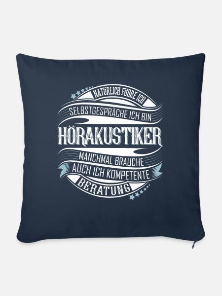 Hörakustiker - Sofakissenbezug 45 x 45 cm - Navy