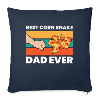 Corn Snake Pet Dad Best Corn Snake Dad Ever - Sofa pillowcase 17,3'' x 17,3'' (45 x 45 cm) - navy - Front