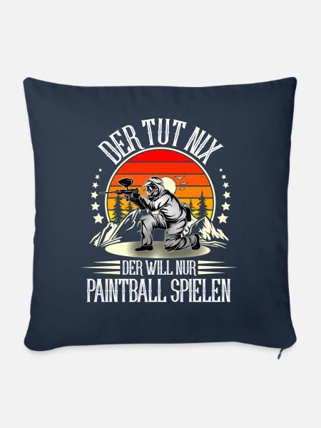Paintball - Sofakissenbezug 45 x 45 cm - Navy