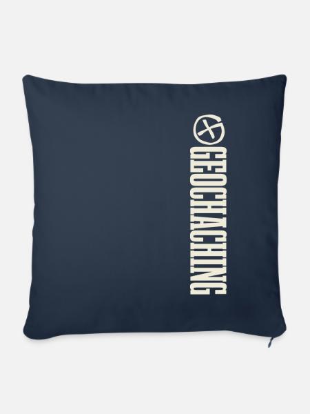 Geocaching Geocacher Geocache - Sofakissenbezug 45 x 45 cm - Navy