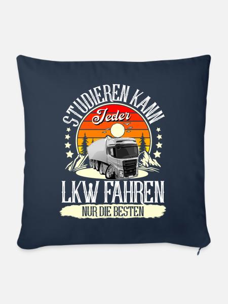LKW Fahrer - Sofakissenbezug 45 x 45 cm - Navy